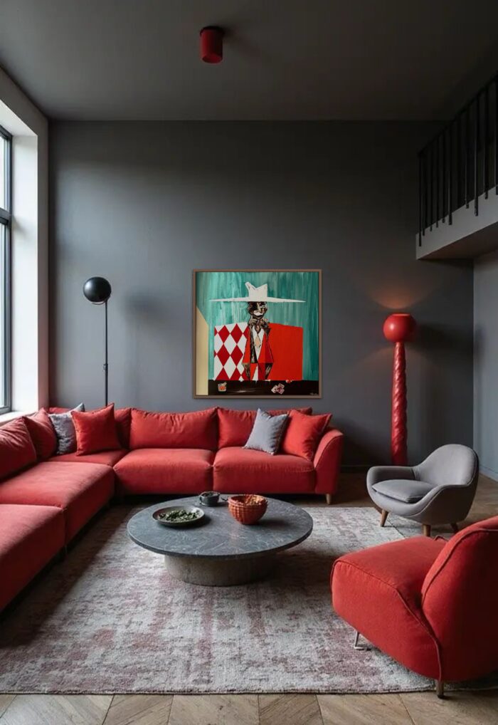 TABLOU-"SHE"-100x100 cm - imagine 2